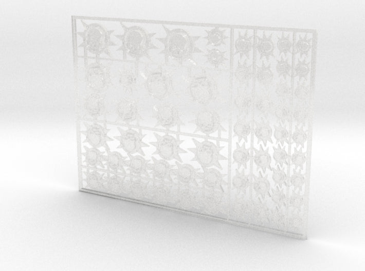 Plague Sun - Flat Vehicle Insignia pack 1 3d printed