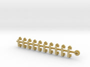 20x Bear Face - Tiny Convex Insignias (3mm) 3d printed