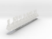 10x Base Squad - Donnero Topknot Helms 3d printed