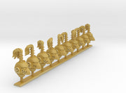 10x Base - G:6 Crow Topknot Helms 3d printed