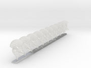 10x Red Raven - Crested G:6 Crow Helmets 3d printed