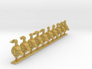 10x Base - G:6 Crow Plume Helms 3d printed