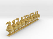 10x Base - Nicopolis Plume Helmets 3d printed