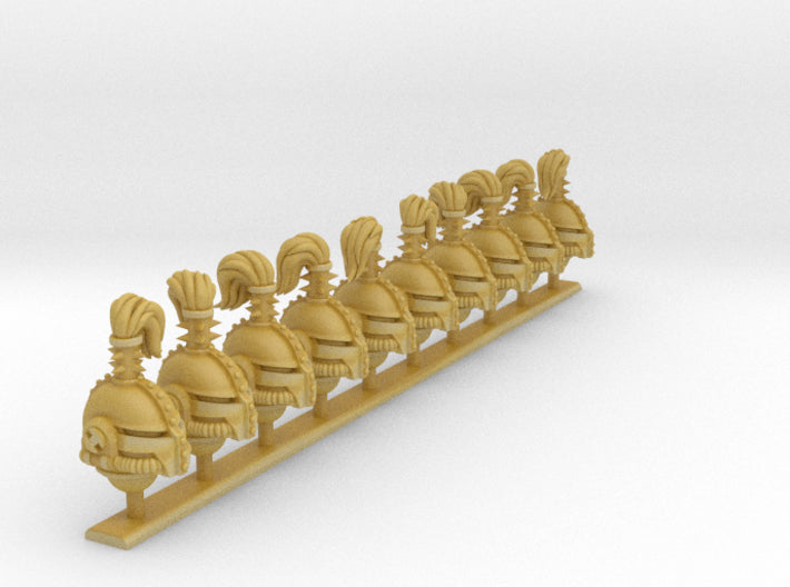 10x Base - Teutonic Topknot Helmets 3d printed