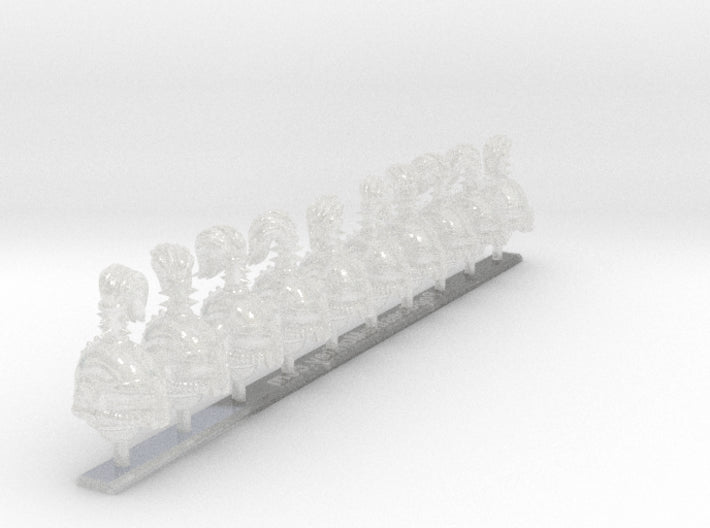 10x Base - Teutonic Topknot Helmets 3d printed
