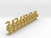 10x Base - Teutonic Plume Helmets 3d printed
