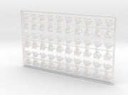 60x Raven Wolves - Right Shoulder Insignias 3d printed