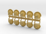 10x Deathwatch Pauldrons: Alpha (L) 3d printed