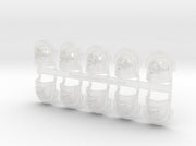 10x Deathwatch Pauldrons: Alpha (L) 3d printed