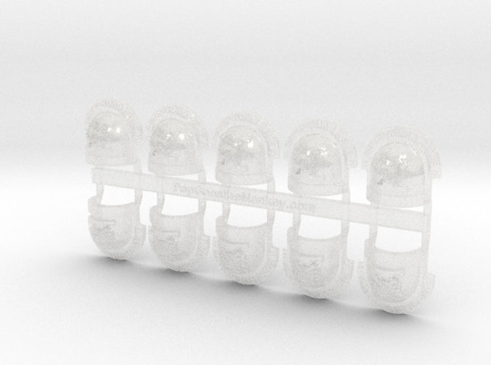 10x Deathwatch Pauldrons: Alpha (L) 3d printed