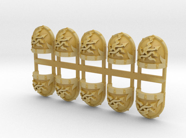 10x The Scourged - Warped Shoulder Pad 3d printed