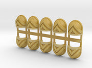 10x Double Chevron - G:7a Shoulder Pad 3d printed