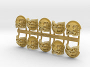 10x Deathwatch Pauldrons: Gamma 3d printed