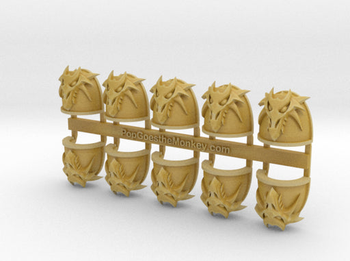 10x Dragon Head 3D - G:4a Shoulder Pad 3d printed