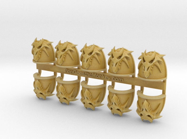 10x Dragon Skull 3D - G:4a Shoulder Pad 3d printed