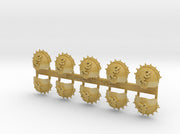 10x Warhounds - T:1c Right Spiked Termi. Pads 3d printed