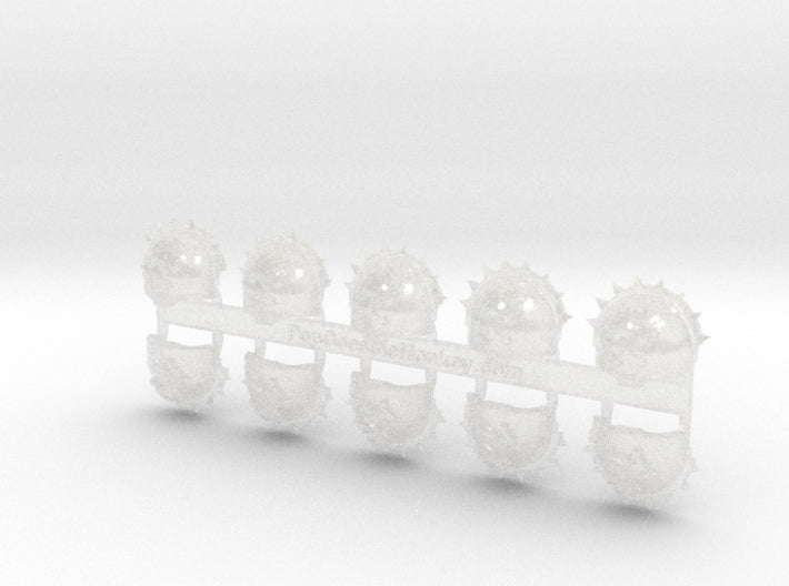 10x Warhounds - T:1c Right Spiked Termi. Pads 3d printed