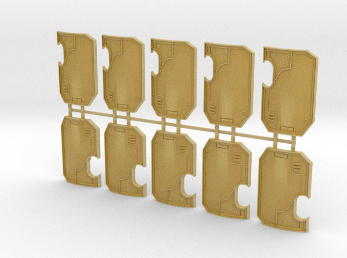 10x blank - Marine Boarding Shields 3d printed