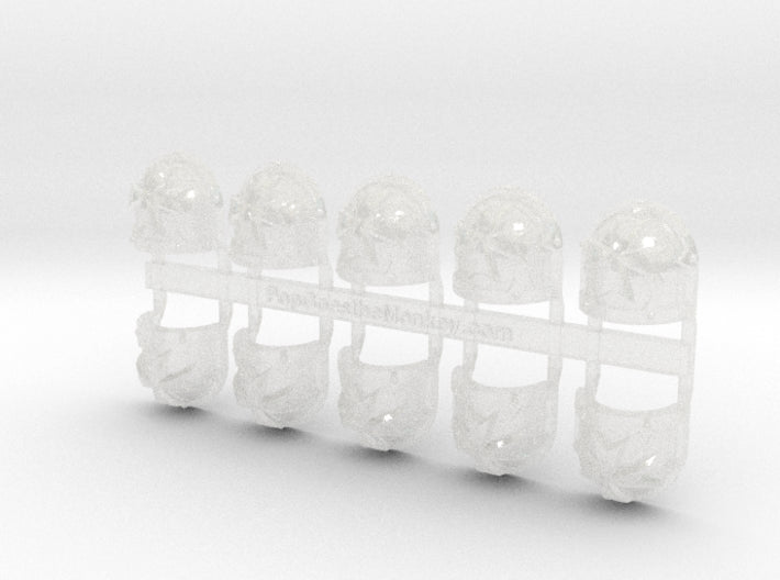 10x Maltese Cross - Malice Shoulder Pads 3d printed