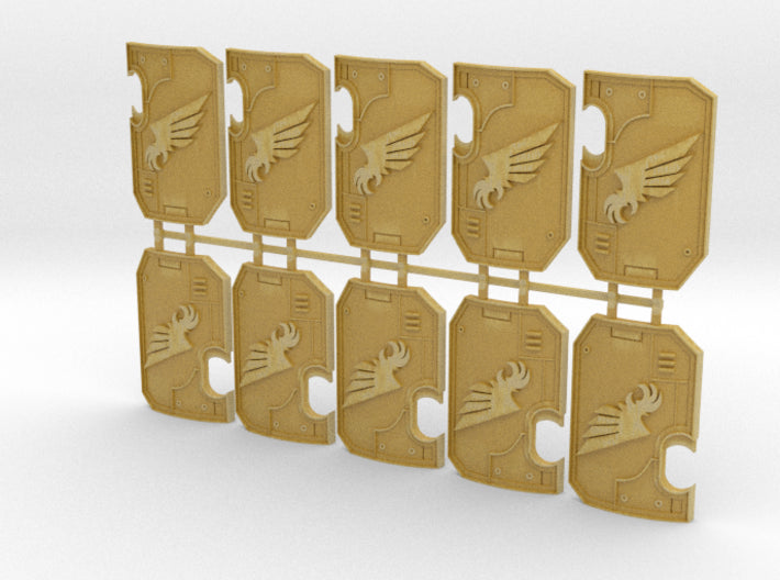10x Winged Claw - Marine Boarding Shields 3d printed