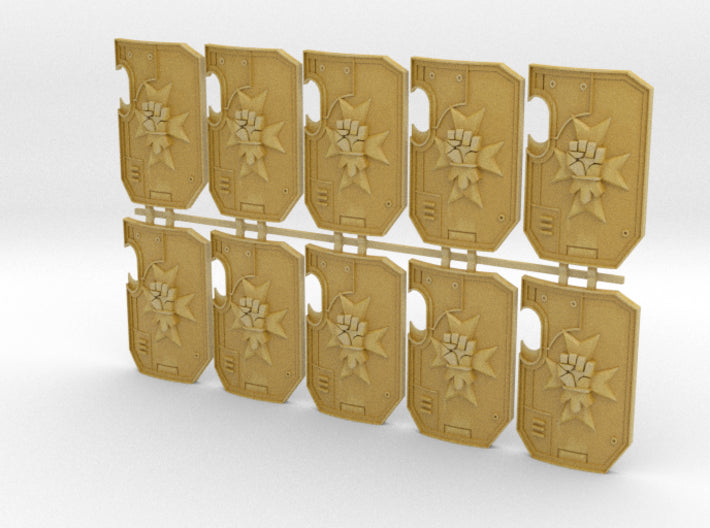 10x Templar Fist - Marine Boarding Shields 3d printed