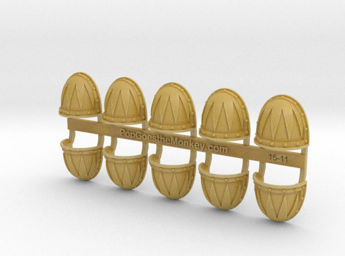 10x Sawtooth 1 - G:2a Shoulder Pads 3d printed
