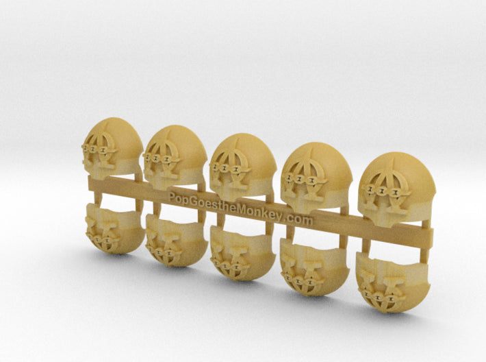 10x Alpha Omega - T:1a Terminator Shoulders 3d printed