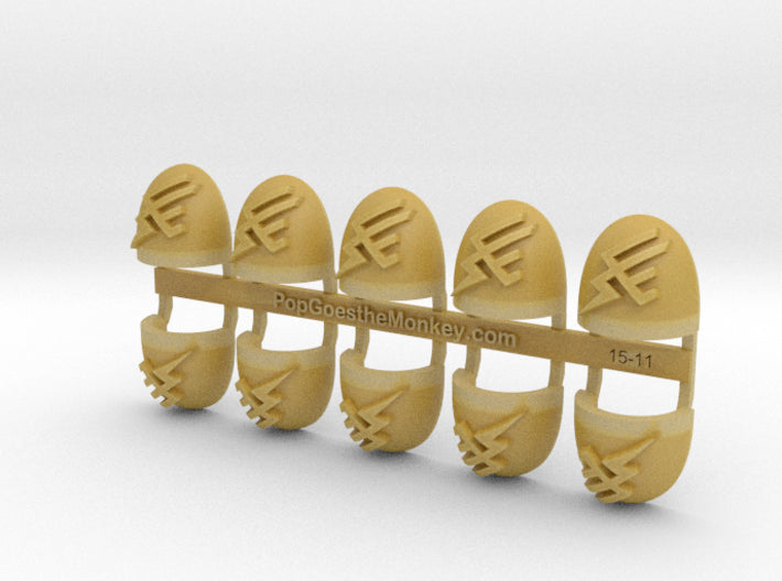 10x Rainbow Warriors - G:5a Shoulder Pads 3d printed