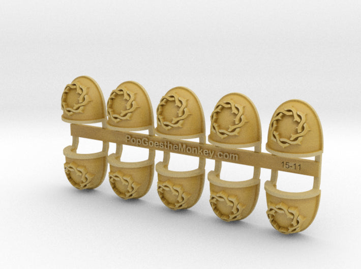 10x Black Thorns - G:4a Shoulder Pads 3d printed