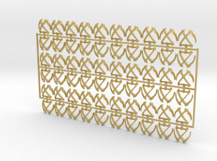 60x Scythes of the Emperor - Shoulder Insignia pac 3d printed