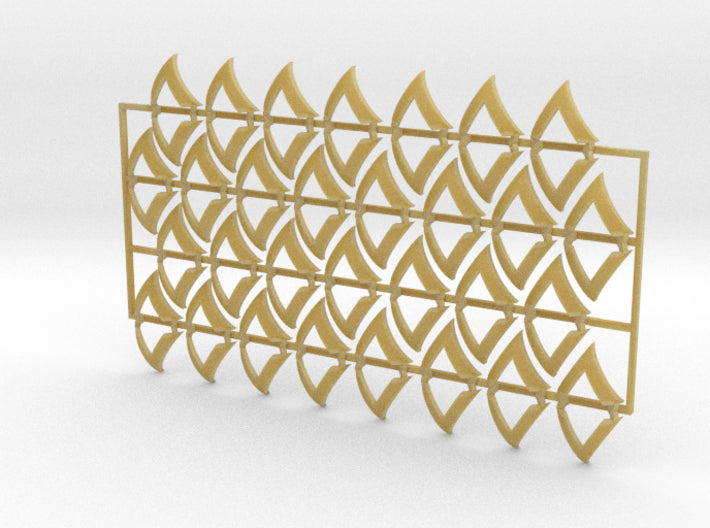 60x Heavy Support : Shoulder Insignia pack 3d printed