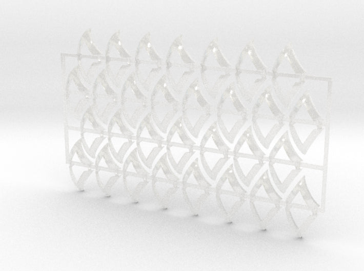 60x Heavy Support : Shoulder Insignia pack 3d printed