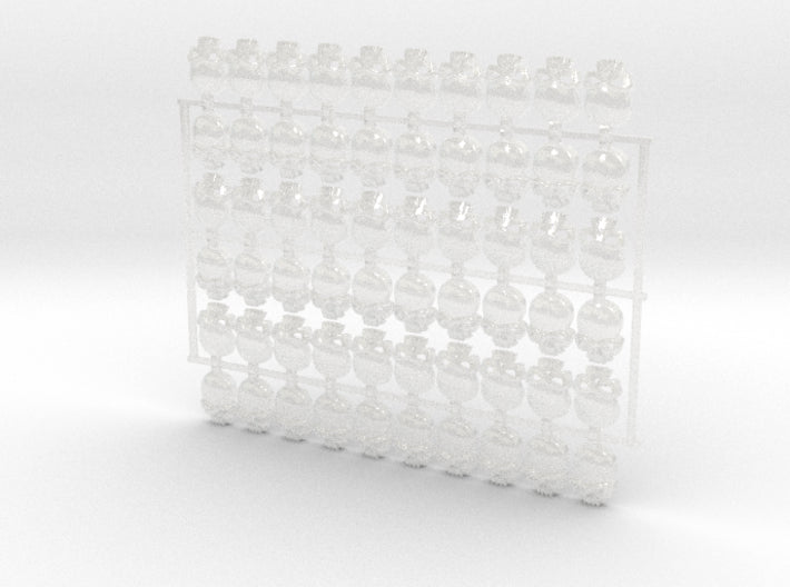 60x Skull : Shoulder Insignia pack 3d printed