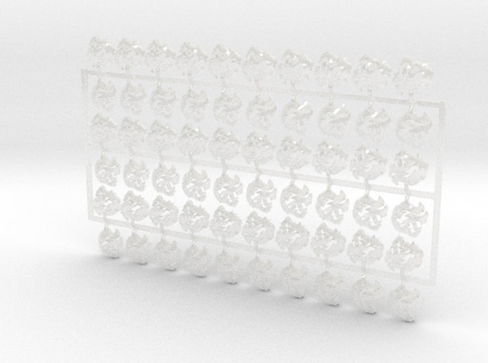 60x Roaring Lions : Shoulder Insignia pack 3d printed