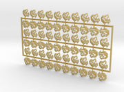 60x Roaring Lion: Right Shoulder Insignia pack 3d printed