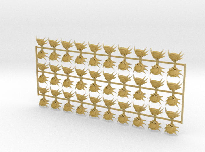 60x Plague Legion : Shoulder Insignia pack 3d printed