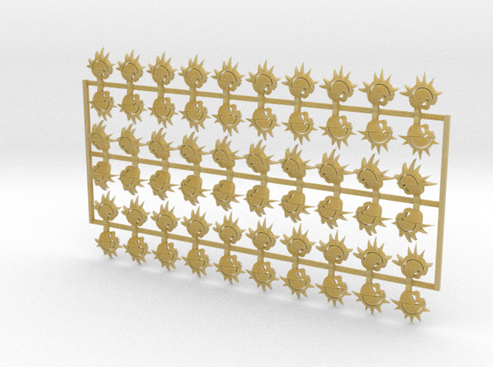 60x Dusk Raiders: Left &amp; Right Shoulder Insignias 3d printed