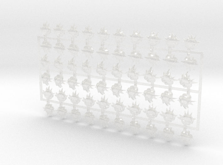 60x Dusk Raiders: Left &amp; Right Shoulder Insignias 3d printed