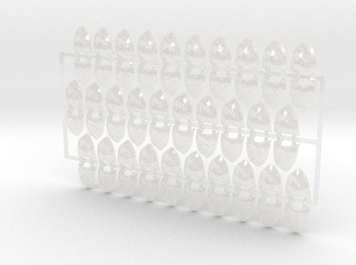 60x Demon Shields: Shoulder Insignia pack 3d printed