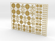 Maltese Cross - Flat Vehicle Insignia pack 3d printed