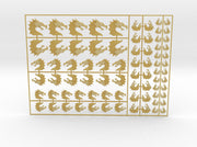 Black Dragons - Flat Vehicle Insignia pack 3d printed