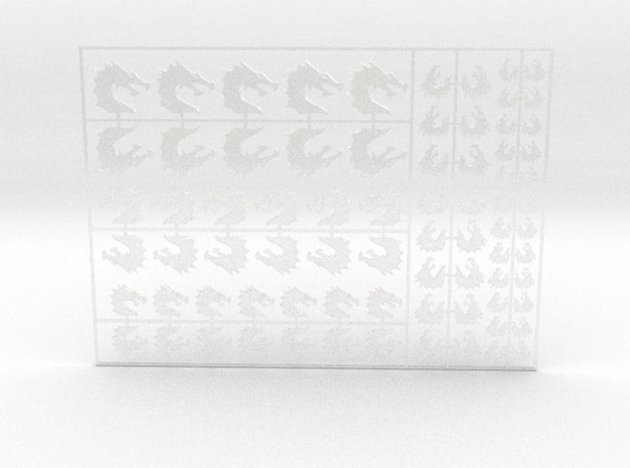 Black Dragons - Flat Vehicle Insignia pack 3d printed