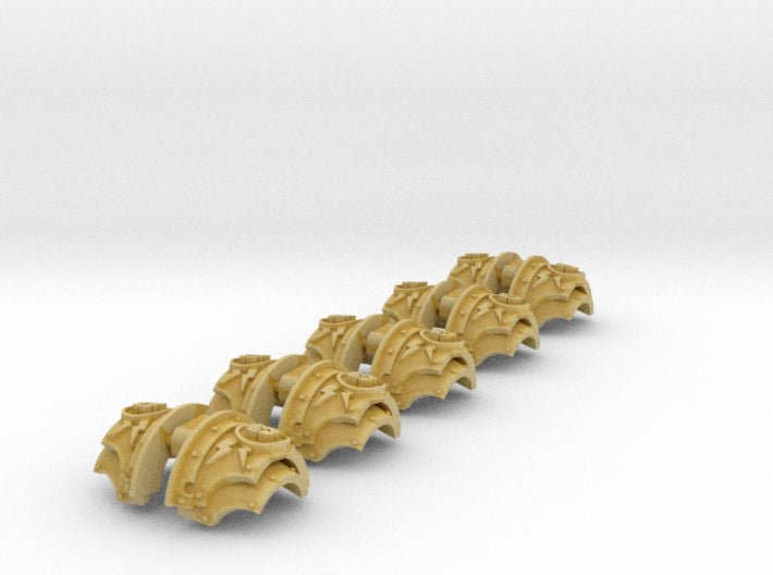 5x Imperial Fist - T:2a Cataphractii Shoulder Sets 3d printed