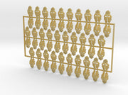 60x Iron Heads : Shoulder Insignia pack 3d printed