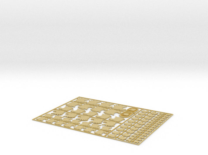 Raptor - Flat Vehicle Insignia pack 3d printed