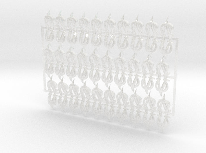 60x Lambda Omega - Shoulder Insignia pack 3d printed