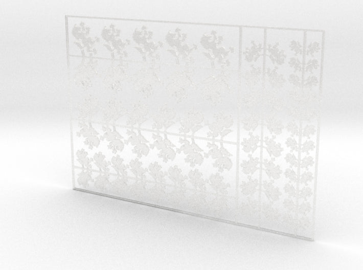 Wolf Rampant - Flat Vehicle Insignia pack 3d printed