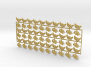 60x Dragon Head - Right Shoulder Insignias 3d printed