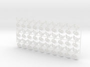 60x Dragon Head - Right Shoulder Insignias 3d printed