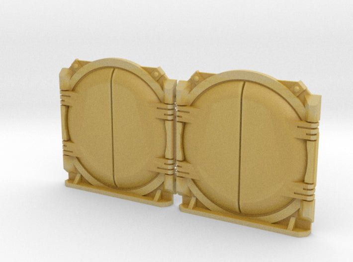 Blank : Mark-1 APC Round Doors 3d printed